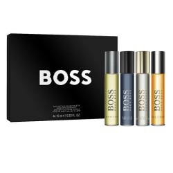 GIFT/SET BOSS HUGO BOSS 4 PCS.: 10ML MINI SET: BOSS # Perfume By HUGO BOSS For MEN