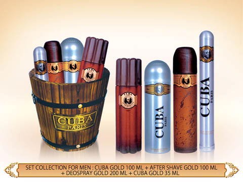 GIFT/SET CUBA 4 PCS.  3.4 FL Perfume By CUBA For MEN