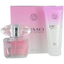 GIFT/SET VERSACE BRIGHT CRYSTAL 2PCS.  1.7FL Perfume By VERSACE For WOMEN