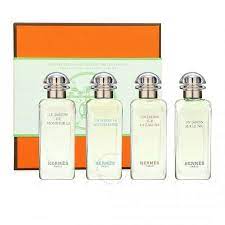 HERMES (W) 4PC MINI SET: UN JARDIN SUR LE NIL EDT 7.5ML+UN JARDIN EN MEDITERRANEE EDT 7.5ML+LE JARDIN DE MONSIEUR LI EDT 7.5ML+UN JARDIN SUR LA LAGUNE EDT Perfume By  For WOMEN