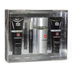 GIFT/SET COMMANDO 4 PCS.  3.4 FL Perfume By NEW BRAND For MEN