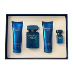 GIFT/SET AQUA 4 PCS.  3.4 FL Perfume By PERRY ELLIS For MEN