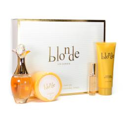 GIFT/SET BLONDE 4 PCS.  3.3 FL Perfume By LOMANI For WOMEN